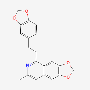 1,3-Dioxolo(4,5-g)isoquinoline, 7-methyl-5-(3,4-(methylenedioxy)phenethyl)- - 20226-11-3