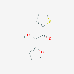 2-(Furan-2-yl)-2-hydroxy-1-(thiophen-2-yl)ethan-1-one - 90569-47-4