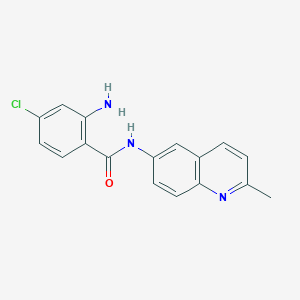 2-Amino-4-chloro-N-(2-methylquinolin-6-yl)benzamide - 832102-29-1