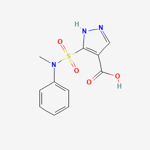 1H-Pyrazole-4-carboxylic acid, 3-((methylphenylamino)sulfonyl)- - 155144-45-9