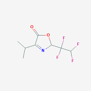5(2H)-Oxazolone, 4-(1-methylethyl)-2-(1,1,2,2-tetrafluoroethyl)- - 51314-53-5