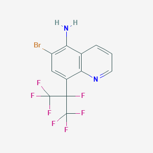 6-Bromo-8-(1,1,1,2,3,3,3-heptafluoropropan-2-yl)quinolin-5-amine - 917923-88-7