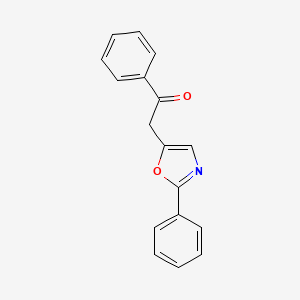 Ethanone, 1-phenyl-2-(2-phenyl-5-oxazolyl)- - 777060-64-7