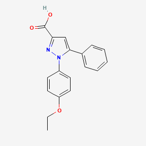 1H-Pyrazole-3-carboxylic acid, 1-(4-ethoxyphenyl)-5-phenyl- - 62160-83-2