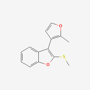 3-(2-Methylfuran-3-yl)-2-(methylthio)benzofuran - 88674-03-7