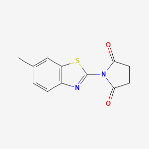 2,5-Pyrrolidinedione, 1-(6-methyl-2-benzothiazolyl)- - 113408-21-2