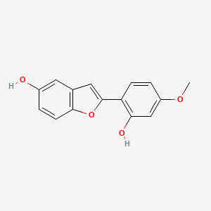 2-(2-Hydroxy-4-methoxyphenyl)-1-benzofuran-5-ol - 114333-24-3
