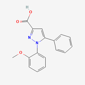 1H-Pyrazole-3-carboxylic acid, 1-(2-methoxyphenyl)-5-phenyl- - 62160-82-1