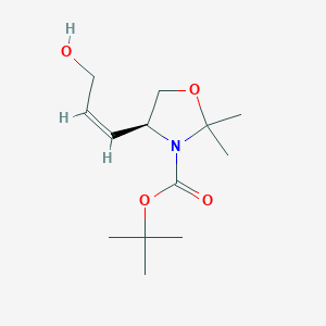 (S,Z)-Tert-butyl 4-(3-hydroxyprop-1-EN-1-YL)-2,2-dimethyloxazolidine-3-carboxylate - 