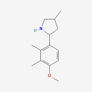 2-(4-Methoxy-2,3-dimethylphenyl)-4-methylpyrrolidine - 