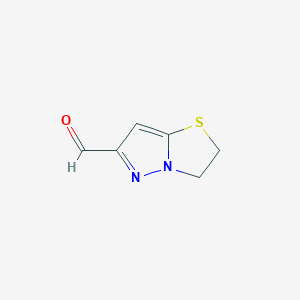 2,3-Dihydropyrazolo[5,1-b]thiazole-6-carbaldehyde - 