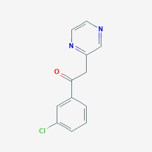 1-(3-Chlorophenyl)-2-(pyrazin-2-yl)ethan-1-one - 88283-33-4