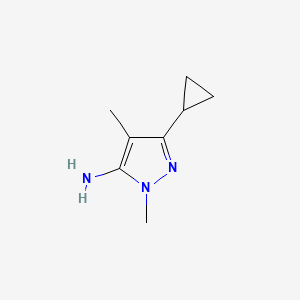3-Cyclopropyl-1,4-dimethyl-1H-pyrazol-5-amine - 