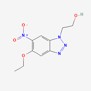 1H-Benzotriazole-1-ethanol, 5-ethoxy-6-nitro- - 94120-25-9