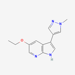 5-Ethoxy-3-(1-methyl-1h-pyrazol-4-yl)-1h-pyrrolo[2,3-b]pyridine - 923582-92-7