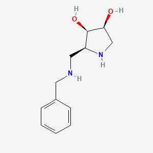 (2S,3R,4S)-2-((Benzylamino)methyl)pyrrolidine-3,4-diol - 653571-07-4