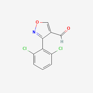3-(2,6-Dichlorophenyl)-1,2-oxazole-4-carbaldehyde - 88096-99-5