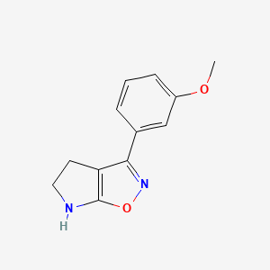 3-(3-Methoxyphenyl)-5,6-dihydro-4H-pyrrolo[3,2-d]isoxazole - 