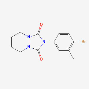 1H-(1,2,4)Triazolo(1,2-a)pyridazine-1,3(2H)-dione, 2-(4-bromo-3-methylphenyl)tetrahydro- - 58766-31-7