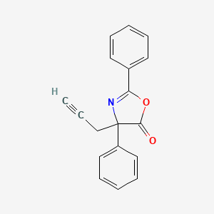 2,4-Diphenyl-4-(prop-2-yn-1-yl)-1,3-oxazol-5(4H)-one - 95885-57-7