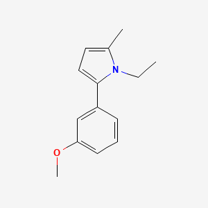 1-Ethyl-2-(3-methoxyphenyl)-5-methyl-1H-pyrrole - 62041-52-5
