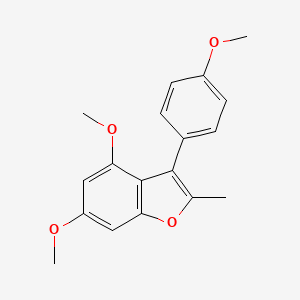 4,6-Dimethoxy-3-(4-methoxyphenyl)-2-methyl-1-benzofuran - 922140-83-8