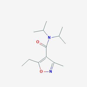 5-Ethyl-3-methyl-N,N-di(propan-2-yl)-1,2-oxazole-4-carboxamide - 106833-52-7