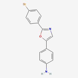 4-[2-(4-Bromophenyl)-1,3-oxazol-5-yl]aniline - 89752-98-7