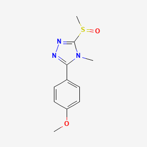 3-(4-Methoxyphenyl)-4-methyl-5-(methylsulfinyl)-4H-1,2,4-triazole - 116850-68-1
