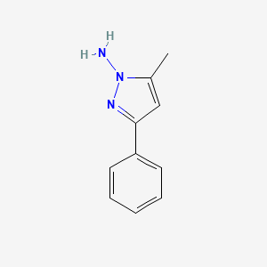 5-Methyl-3-phenyl-1H-pyrazol-1-amine - 77202-05-2