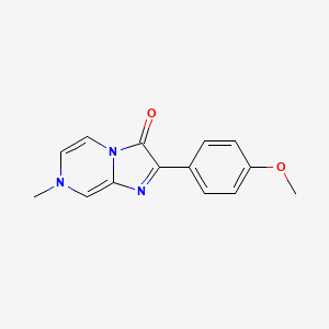 2-(4-Methoxyphenyl)-7-methylimidazo[1,2-a]pyrazin-3(7H)-one - 820212-39-3