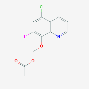 ((5-Chloro-7-iodoquinolin-8-yl)oxy)methyl acetate - 