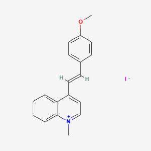 4-(4-Methoxystyryl)-1-methylquinolin-1-ium iodide - 