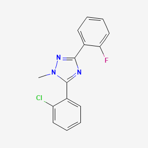 5-(2-Chlorophenyl)-3-(2-fluorophenyl)-1-methyl-1H-1,2,4-triazole - 113400-91-2