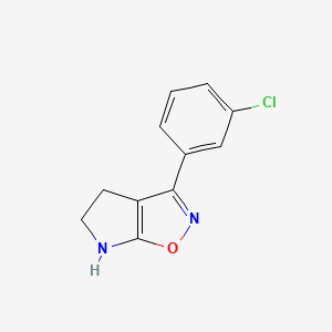 3-(3-Chlorophenyl)-5,6-dihydro-4H-pyrrolo[3,2-d]isoxazole - 