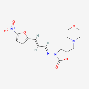 5-(Morpholinomethyl)-3-((3-(5-nitro-2-furyl)allylidene)amino)-2-oxazolidinone - 3318-79-4