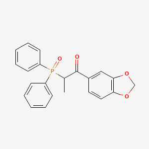 1-(2H-1,3-Benzodioxol-5-yl)-2-(diphenylphosphoryl)propan-1-one - 89084-30-0