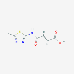 4-((5-Methyl-1,3,4-thiadiazol-2-yl)amino)-4-oxo-2-butenoic acid methyl ester - 81542-43-0