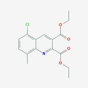 5-Chloro-8-methylquinoline-2,3-dicarboxylic acid diethyl ester - 948294-21-1