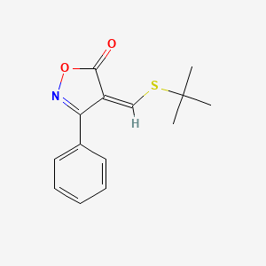 (Z)-4-((tert-Butylthio)methylene)-3-phenylisoxazol-5(4H)-one - 