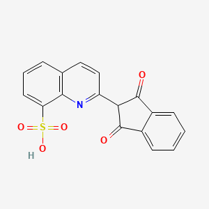 8-Quinolinesulfonic acid, 2-(2,3-dihydro-1,3-dioxo-1H-inden-2-yl)- - 94803-31-3