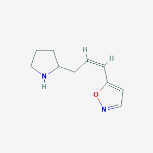 (Z)-5-(3-(Pyrrolidin-2-yl)prop-1-en-1-yl)isoxazole - 