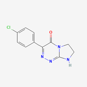 3-(4-Chlorophenyl)-6,7-dihydroimidazo[2,1-c][1,2,4]triazin-4(1H)-one - 62638-40-8
