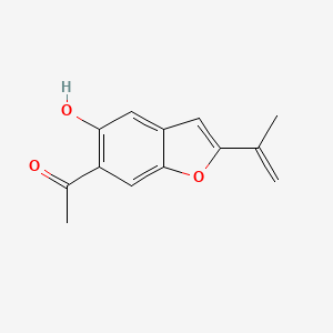 1-[5-Hydroxy-2-(prop-1-en-2-yl)-1-benzofuran-6-yl]ethan-1-one - 112936-03-5