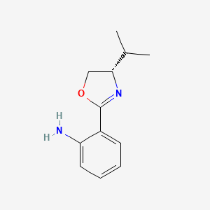 2-[(4S)-4-(Propan-2-yl)-4,5-dihydro-1,3-oxazol-2-yl]aniline - 209850-73-7