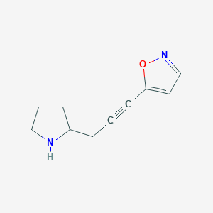 Isoxazole, 5-[3-(2-pyrrolidinyl)-1-propynyl]- - 651314-73-7