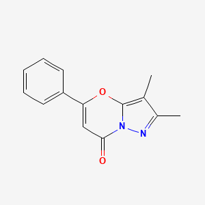 2,3-Dimethyl-5-phenyl-7H-pyrazolo[5,1-b][1,3]oxazin-7-one - 919533-23-6