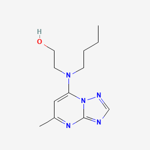2-[Butyl(5-methyl[1,2,4]triazolo[1,5-a]pyrimidin-7-yl)amino]ethan-1-ol - 61993-90-6