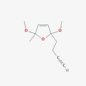2-(But-3-yn-1-yl)-2,5-dimethoxy-5-methyl-2,5-dihydrofuran - 91706-73-9