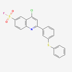 4-Chloro-2-(3-phenylsulfanylphenyl)quinoline-6-sulfonyl fluoride - 31242-01-0